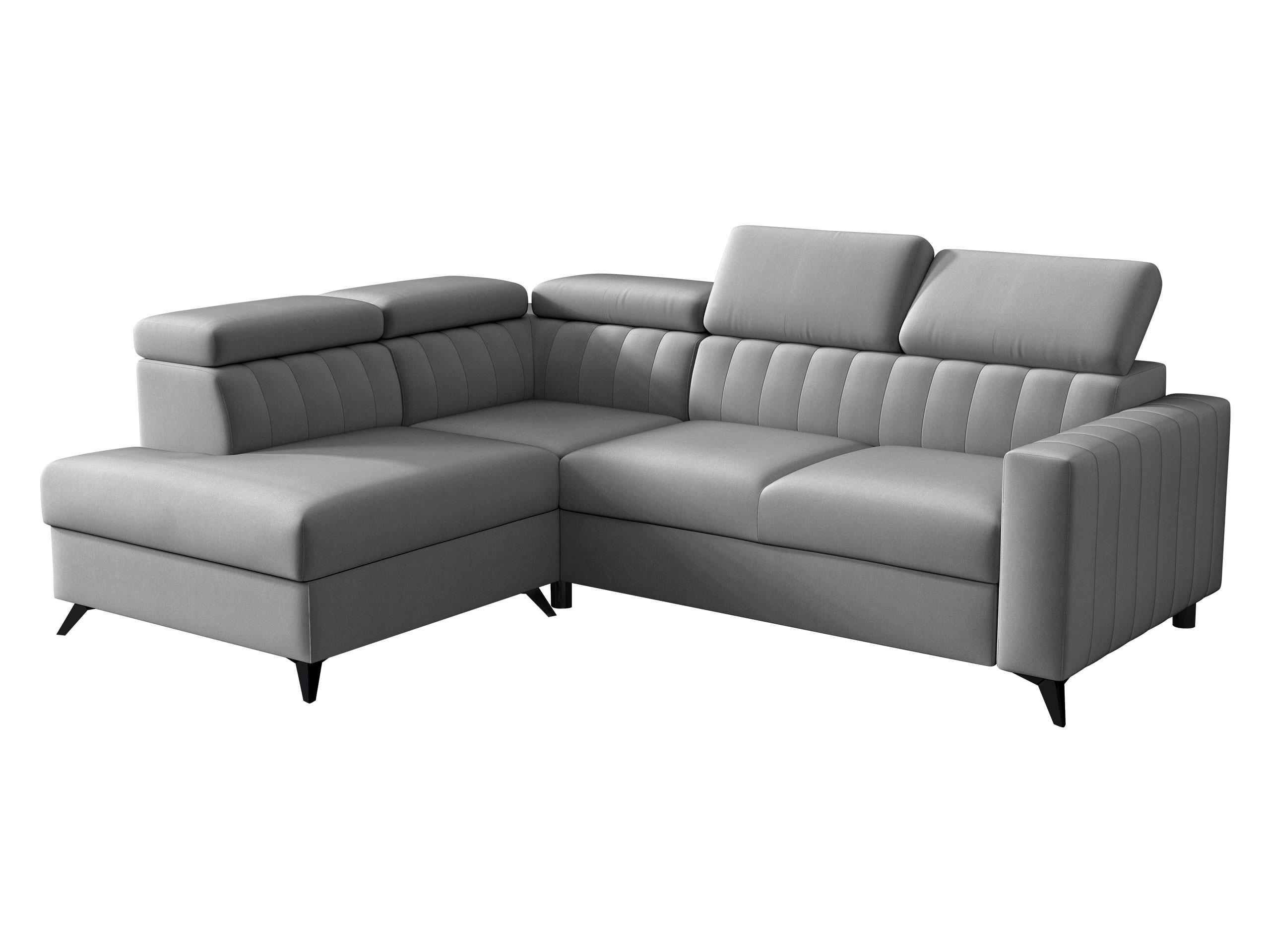 ECKSOFA Milano 2RRLXP, Seite: Links LXP+R+2R - Hellgrau, Holz/Textil (249/195cm) - MIRJAN24