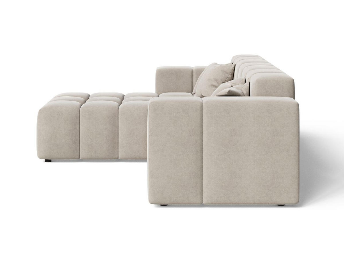 ECKSOFA Loopo Beige Links - Beige, Holz/Textil (265/180cm) - Graingold