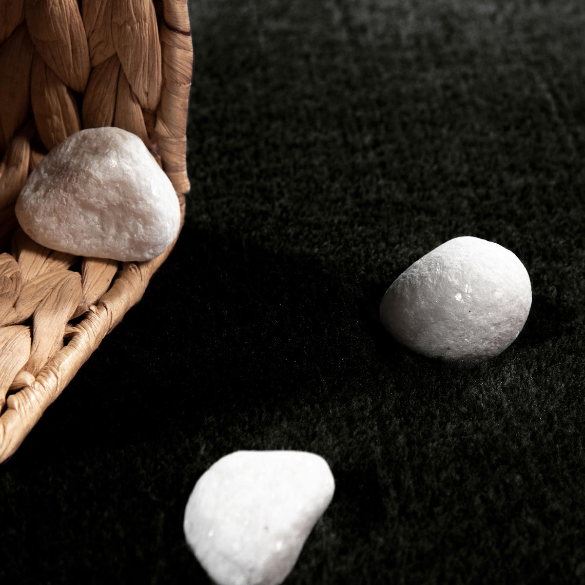 KURZFLORTEPPICH 120/120 cm Cadiz 630 - Schwarz, Textil (120/120cm) - Paco Home