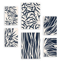 POSTER Set Mit 6 Bland Arts A3 & A4 Rahmenlos - Klar, Papier (29/3cm) - Nacnic