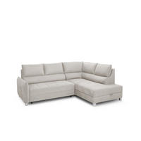 ECKSOFA Marno In Chill Me - Creme, Holzwerkstoff/Textil (260/200cm) - Fun Möbel