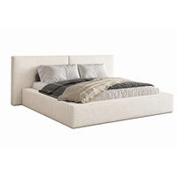 POLSTERBETT 06 Bouclé 140 x 200 cm – Arena - mit Bettkasten und Metall-Lattenrost - Creme, Metall (206/234cm) - ROYAL24_MARKT