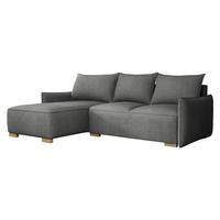 ECKSCHLAFSOFA Focus L - Naturfarben/Grau, Holz/Textil (240/155cm) - MIRJAN24