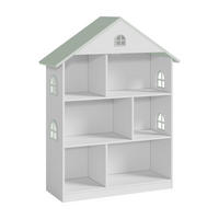 DĚTSKÁ POLICE Vipsali - bílá/mátově zelená, kompozitní dřevo (83/106.5/30cm) - [en.casa]