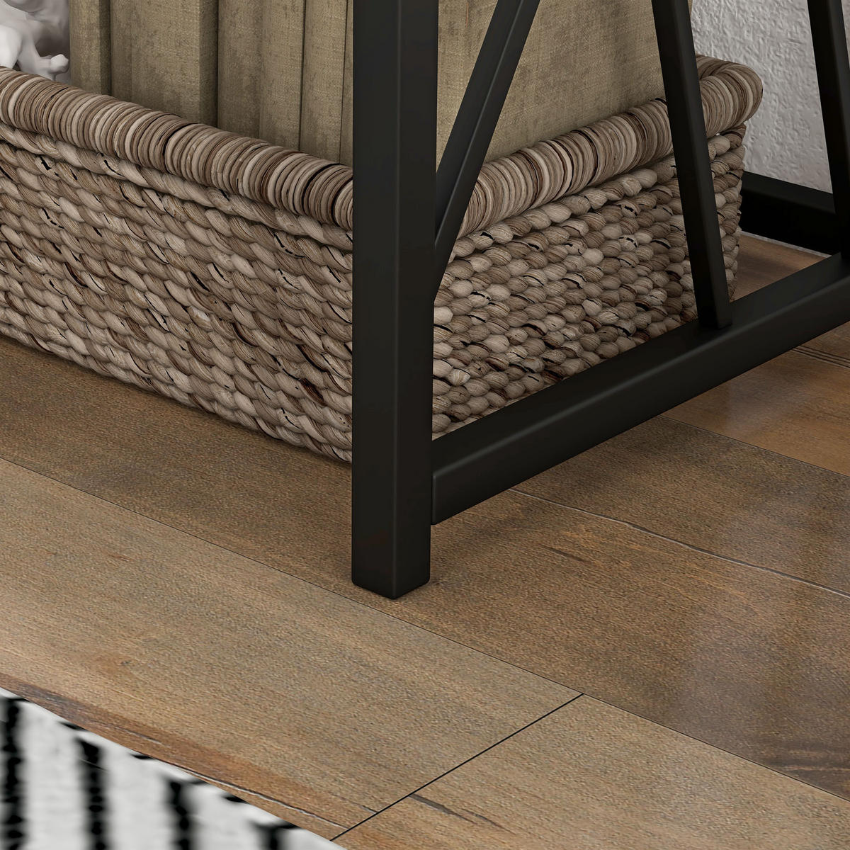 KONSOLENTISCH 120/35/75 cm braun aus Sperrholz mit Metallgestell - Braun, Holz (120/35/75cm) - OKWISH