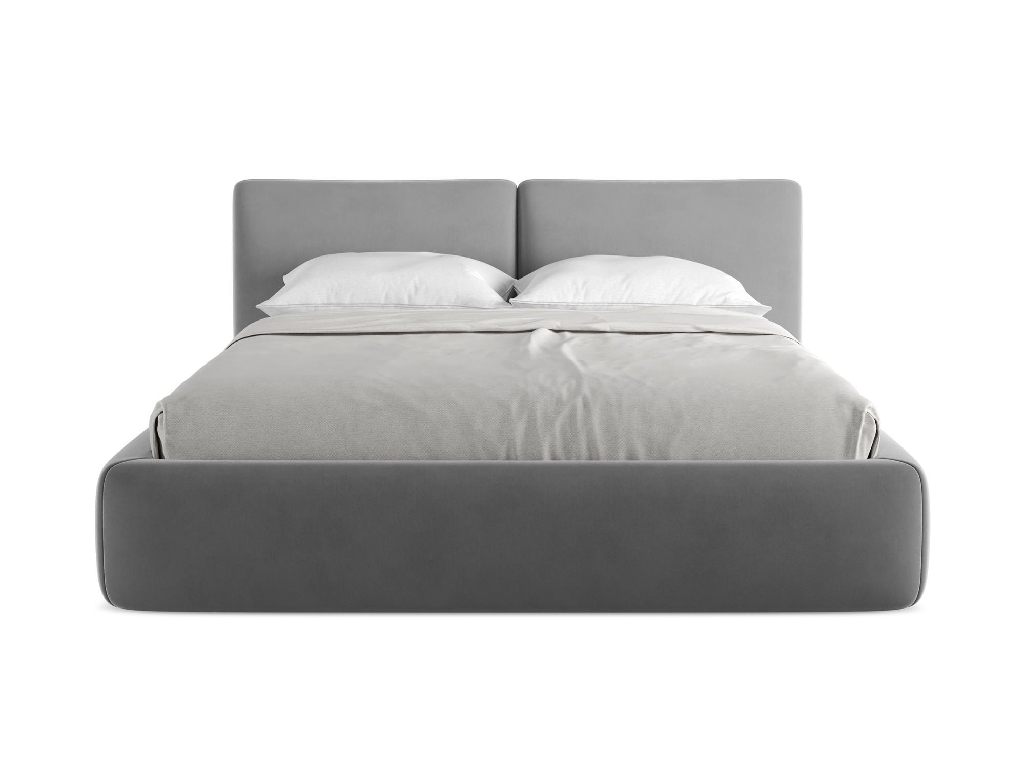 POLSTERBETT mit Bettkasten und Lattenrost 180x228 Grau - Schwarz/Grau, Kunststoff/Textil (160/200cm) - Makamii