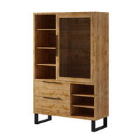 GESCHIRRSCHRANK Eden Holz und Metall - Braun, Holzwerkstoff (120/190/45cm) - Petits-meubles