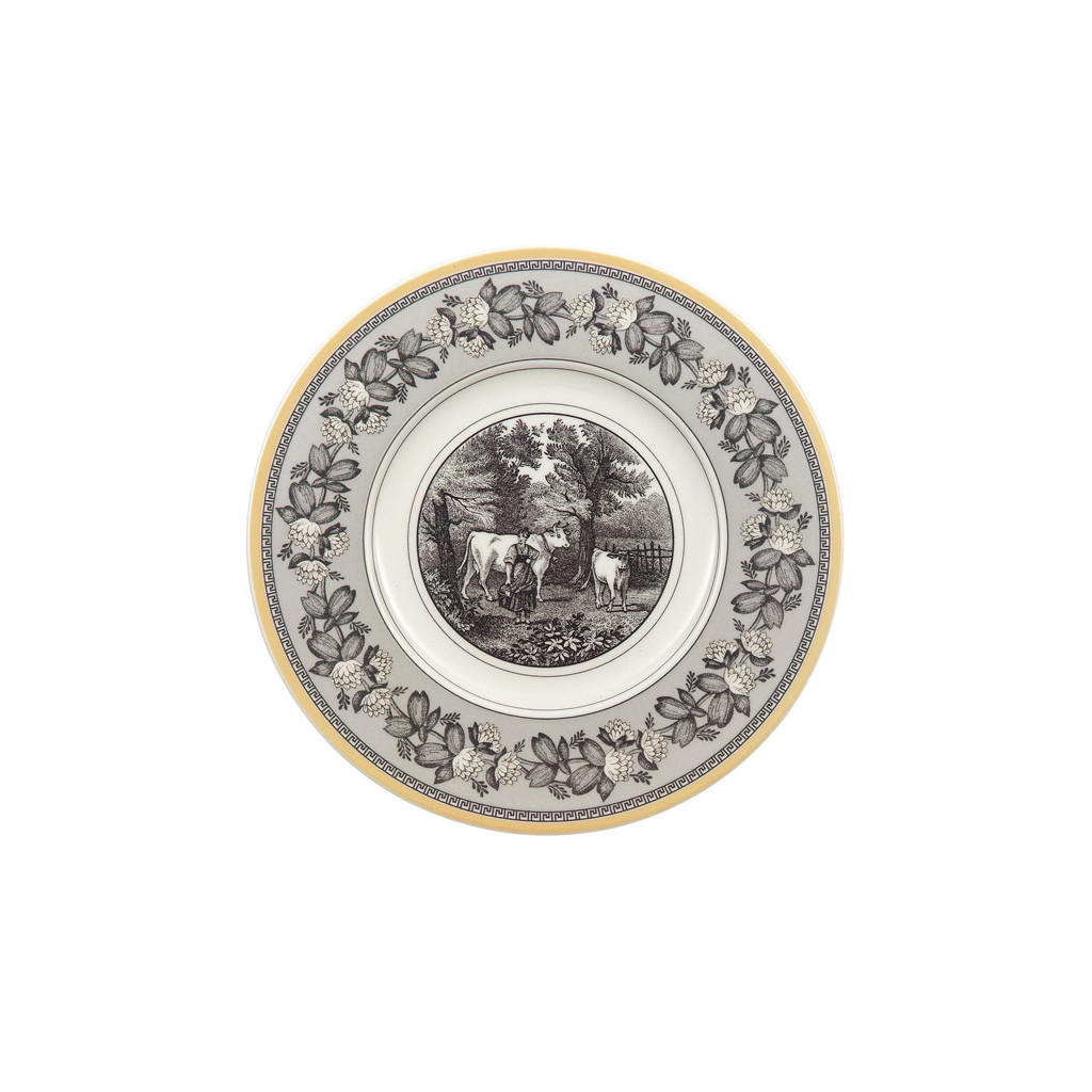 BROTTELLER Audun Ferme weiß-grau-gelb ø 16 cm - Gelb/Weiß, Keramik (16cm) - Villeroy & Boch