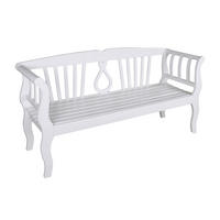 GARTENBANK Kaunas Terrassenbank - Grau, Holz (57/90/175cm) - DELUKE