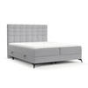 BOXBETT Niro 120/200 cm Hellgrau im Riva Stoff - Hellgrau/Schwarz, Holz/Holzwerkstoff (120/200cm) - AltaBeds