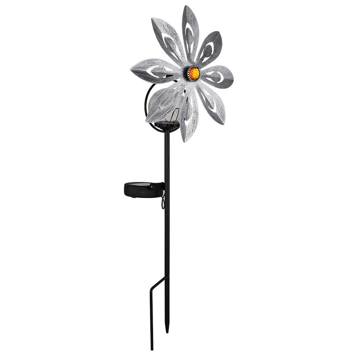 LED AUSSENLEUCHTE Metall Silber 2er Set - Silberfarben, Glas (20/9/50cm) - Globo Lighting