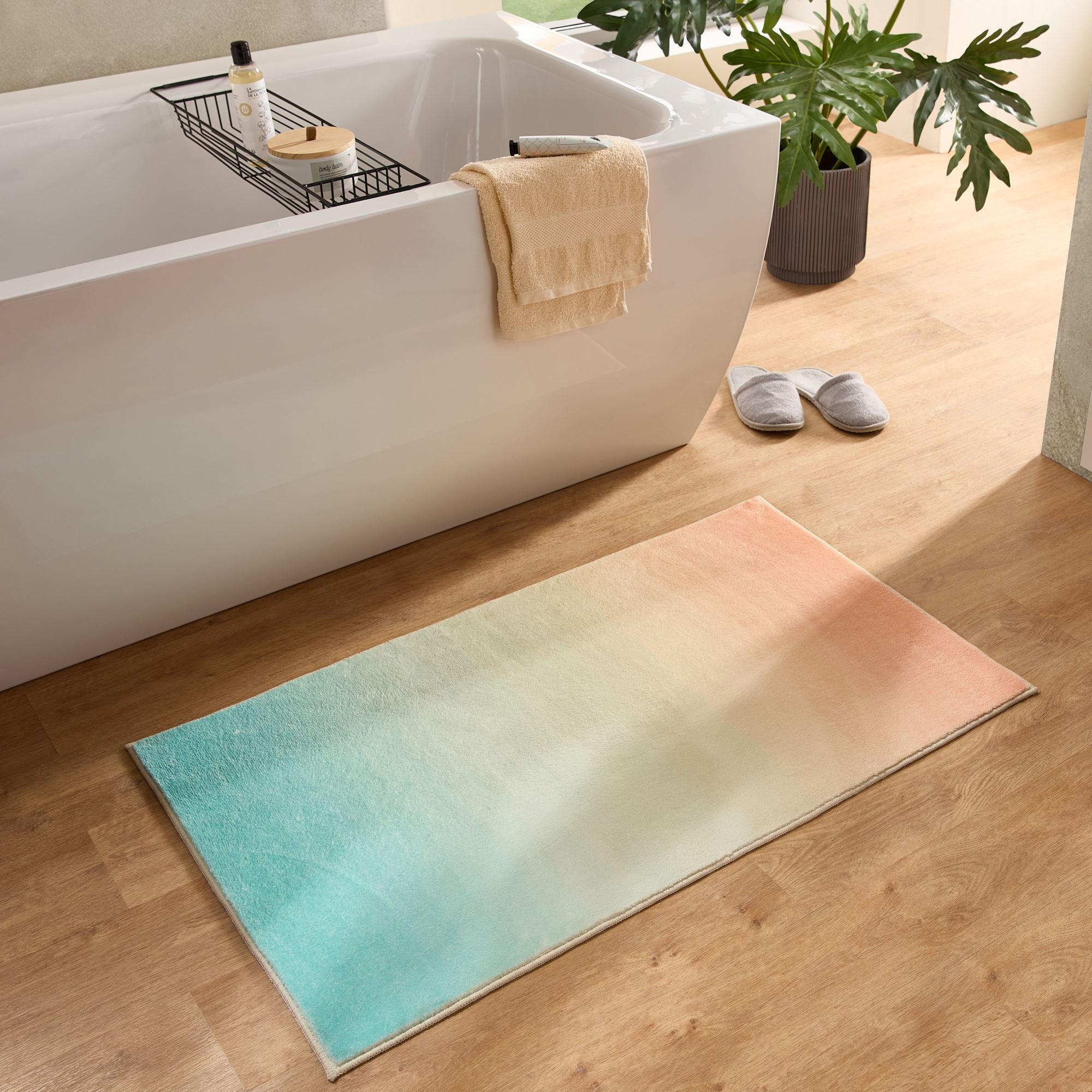 BADTEPPICH Ariella Pastell 70x120 cm - Multicolor, Textil (70/120cm) - Gino Falcone