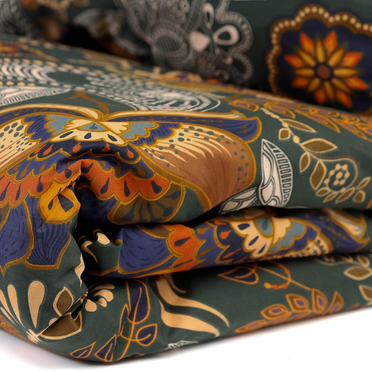 BETTWÄSCHE Tapua grün 160/200 cm - Grün, Textil (160/200cm) - Homla