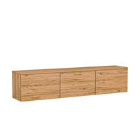 TV-MÖBEL Neon Illuminated Hängend Braun - Braun, Holz (160/35/32cm) - Habitat Garten