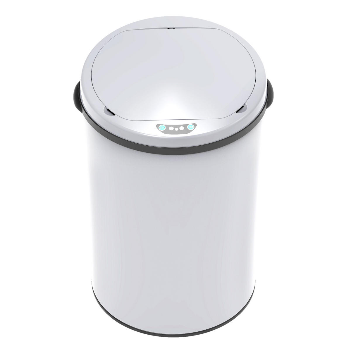 SENSORMÜLLEIMER 30L - Weiß, Metall (32/51/32cm) - SVITA