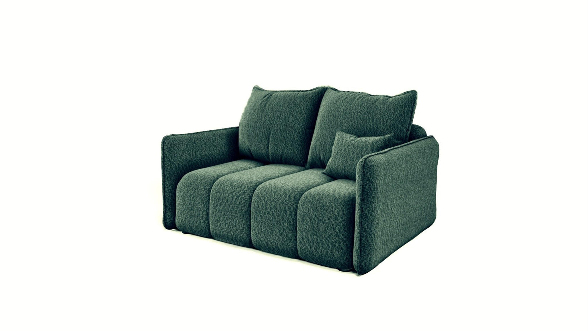 SOFA 2-sitzer Morgano - Grün, Holzwerkstoff/Textil (150/86/102cm) - Fun Möbel