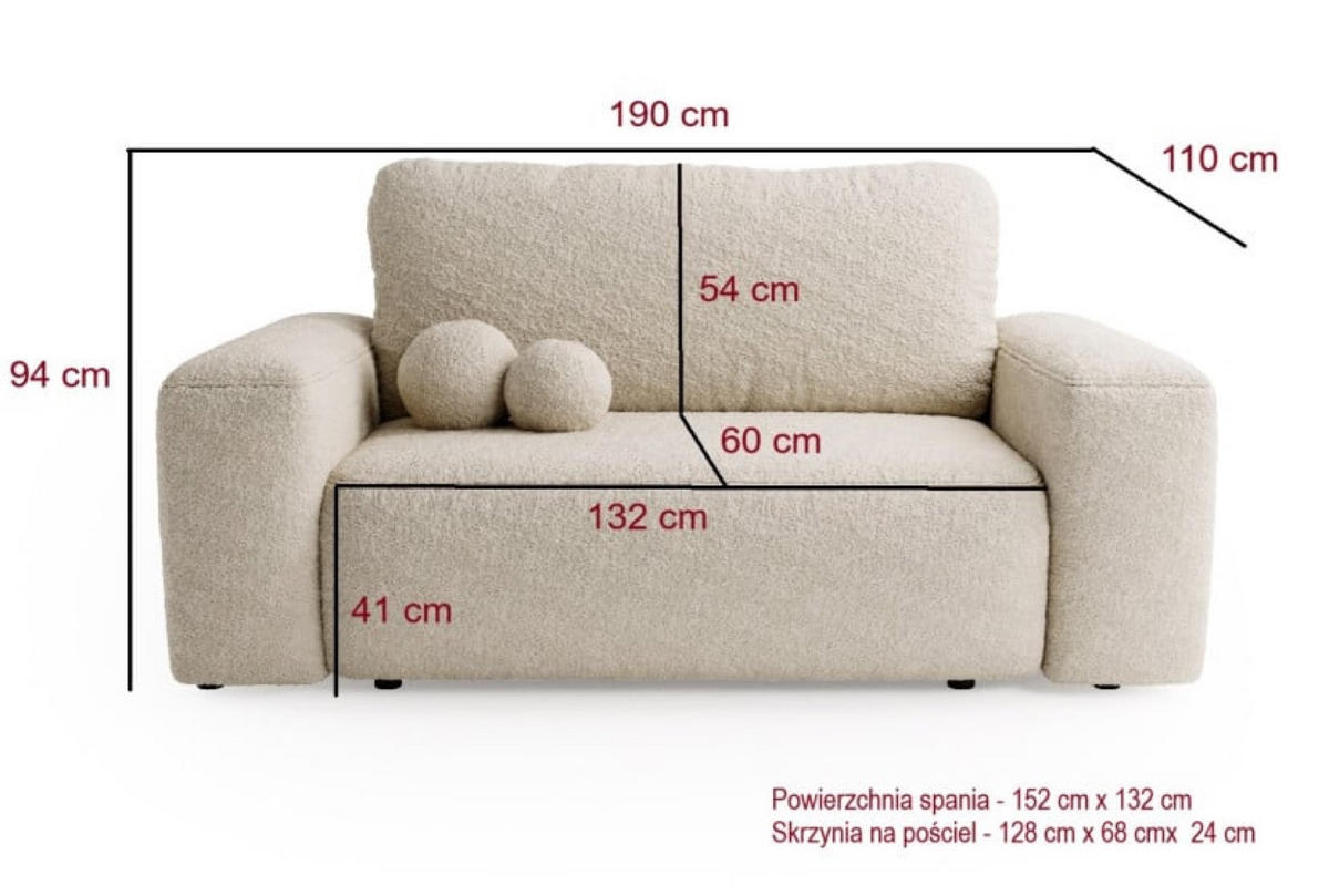 SOFA Violett Braun ILO Mit Schlaffunktion Und Bettkasten - Flieder, Textil (190/94/110cm) - Sepro Meble