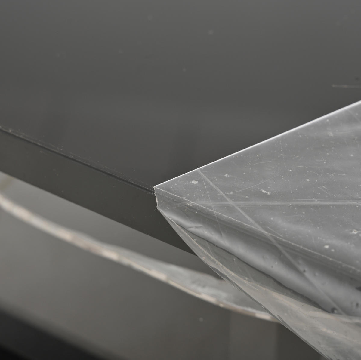 COUCHTISCH 90/45/35.5 cm in Schwarz aus MDF und Glas mit LED-Licht und Stauraum - Schwarz, Holzwerkstoff (90/45/35.5cm) - OKMYHOME