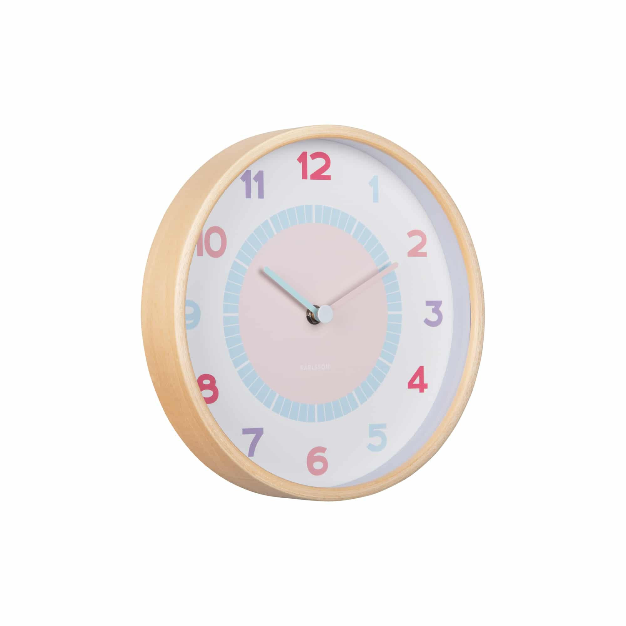 WANDUHR Chica Mehrfarbig 25/4.5/25 cm - Multicolor, Holz (4.5/25/25cm) - Karlsson