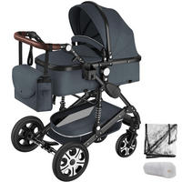 KOMBI-KINDERWAGEN Mats,für 0 bis 36 Monate geeignet, Belastbarkeit 15 kg,anthrazit - Anthrazit, Kunststoff (100/63/120cm) - tectake