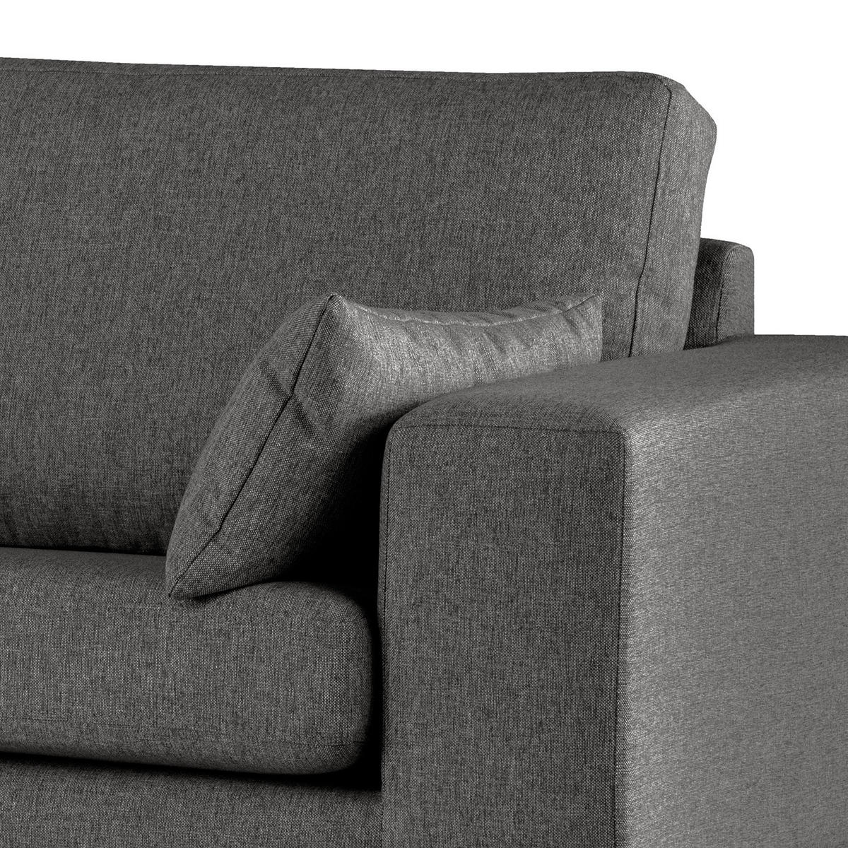 3-SITZER SOFA - Dunkelgrau, Textil (237/81/88cm) - home24