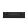 SOFA Ruby aus Cord schwarz 3 Sitzplätze - Schwarz, Textil (93/69/232cm) - Micadoni