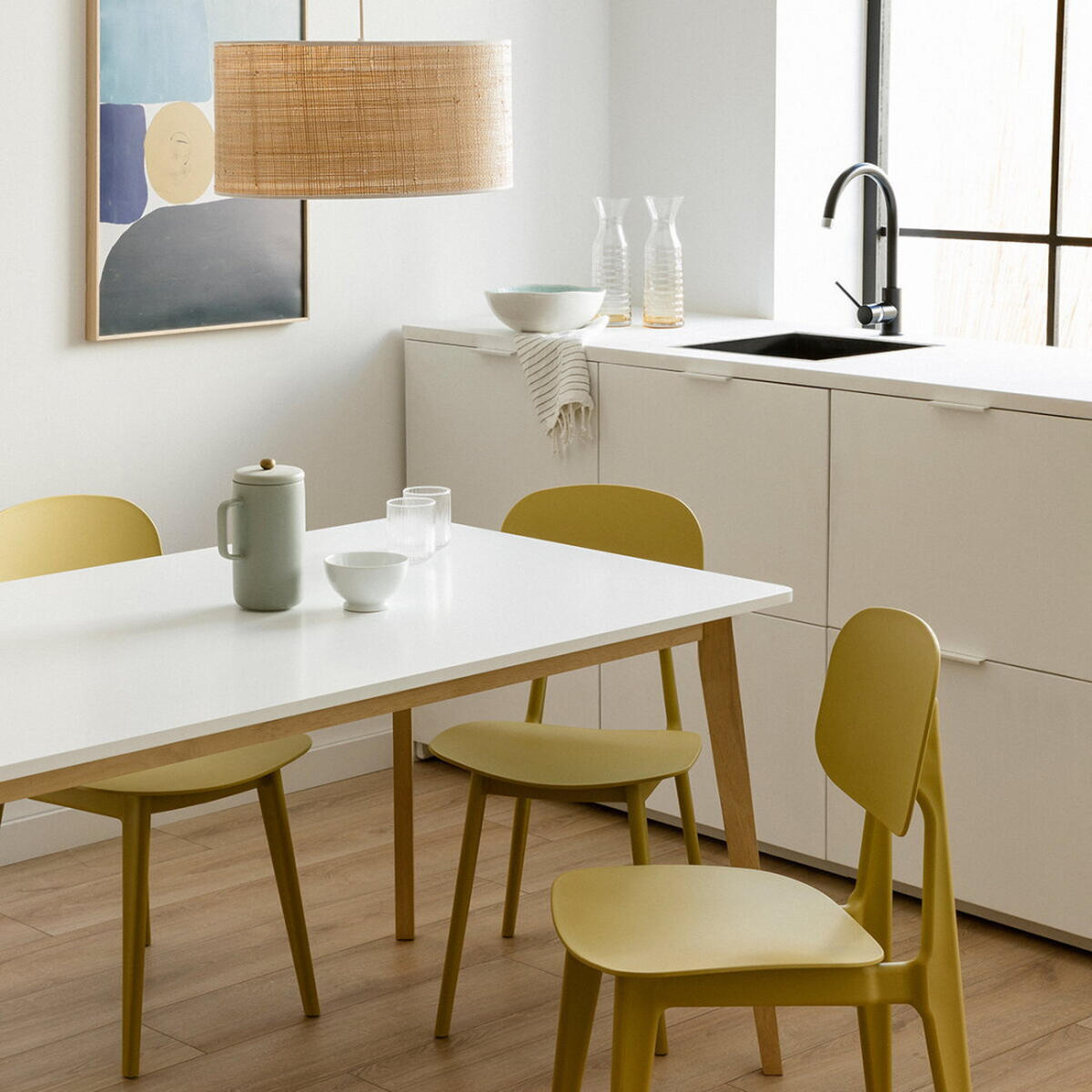 STUHL Helm Senf 43 cm x 82.5 cm - Dunkelgelb, Kunststoff (43/82/51cm) - Kenay Home