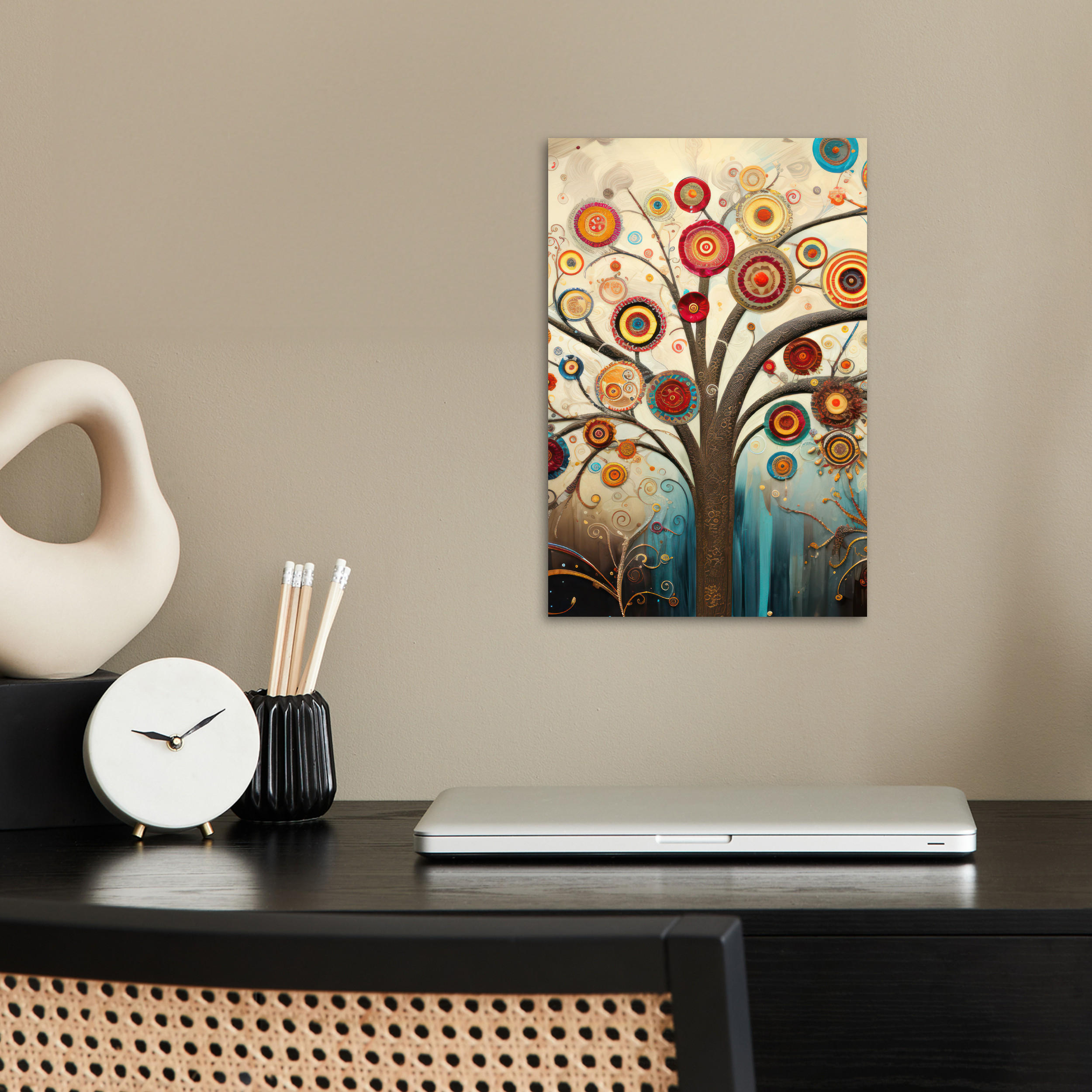 POSTER Baum - Baum des Lebens - Farbe 20x30 cm - Braun, Papier (20/30/0.1cm) - MuchoWow