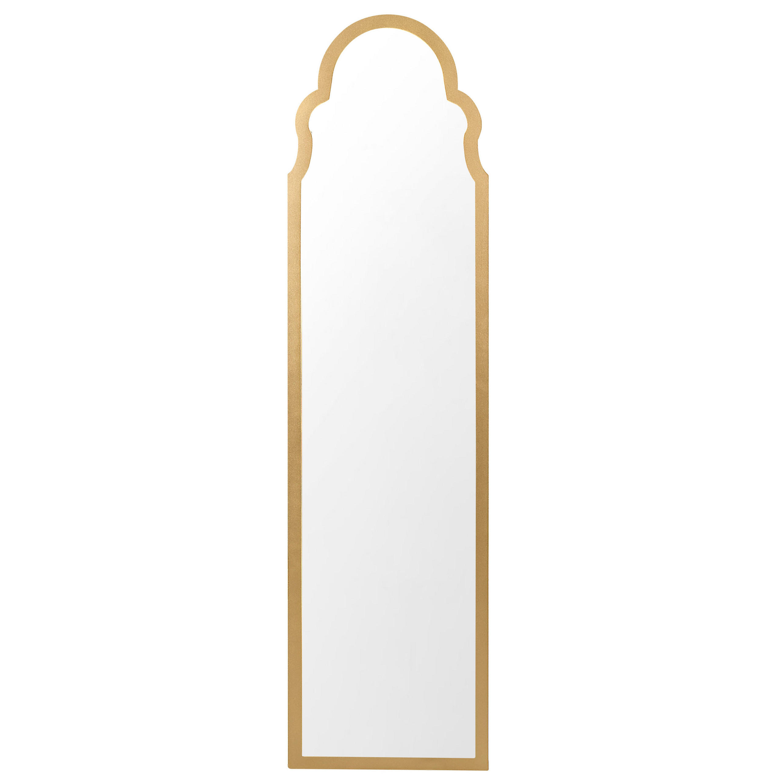 STEHSPIEGEL gold 40/150 cm Chatillon - Goldfarben, Holzwerkstoff (40/150/60cm) - Beliani