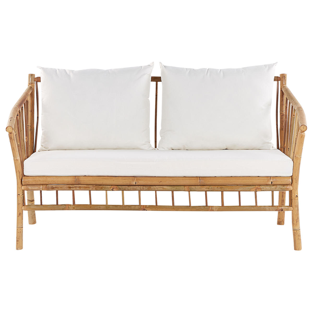 LOUNGE-SET 4-Sitzer hellbraun Maggiore - Hellbraun, Holz - Beliani