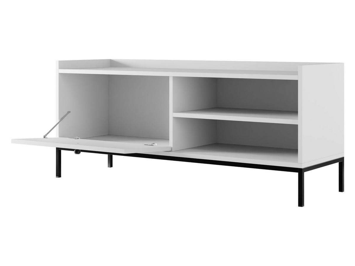 TV-LOWBOARD Tokirot 1K - Schwarz/Weiß, Holzwerkstoff/Kunststoff (140/55/40cm) - MIRJAN24