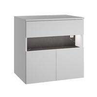 WASCHBECKENUNTERSCHRANK Lissabon LED 1 Schublade Weiß - 60 x 44 x 60cm - Weiß, Holz (60/46/60cm) - Badplaats