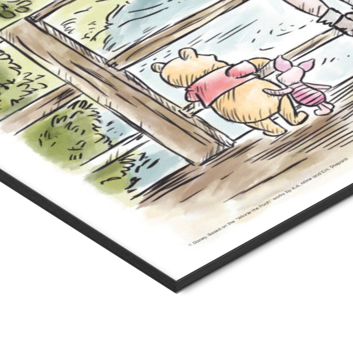 POSTER mit Rahmen Disney - Winnie the Pooh Makes It Possible - Multicolor/Schwarz, Holz/Papier (50/70cm) - Poster&Frame