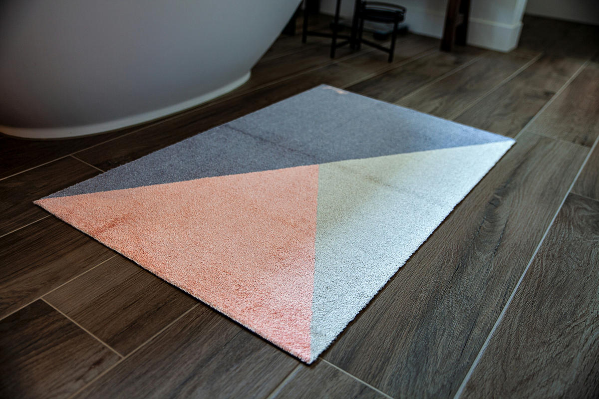 INDOOR FUßMATTE "Cameron" mit geometrischem Motiv Pastellfarben 50 x 75 cm - Multicolor, Kunststoff/Textil (50/75cm) - MAD ABOUT MATS