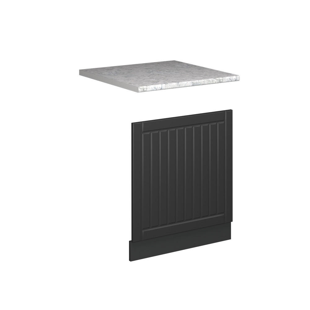 Vicco PŘEDNÍ PANEL Fame-Line Tmavě šedá 60 cm , PD Mramor