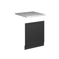 PŘEDNÍ PANEL Fame-Line Tmavě šedá 60 cm , PD Mramor - tmavě šedá/antracitová, kompozitní dřevo (60/67.4/60cm) - Vicco
