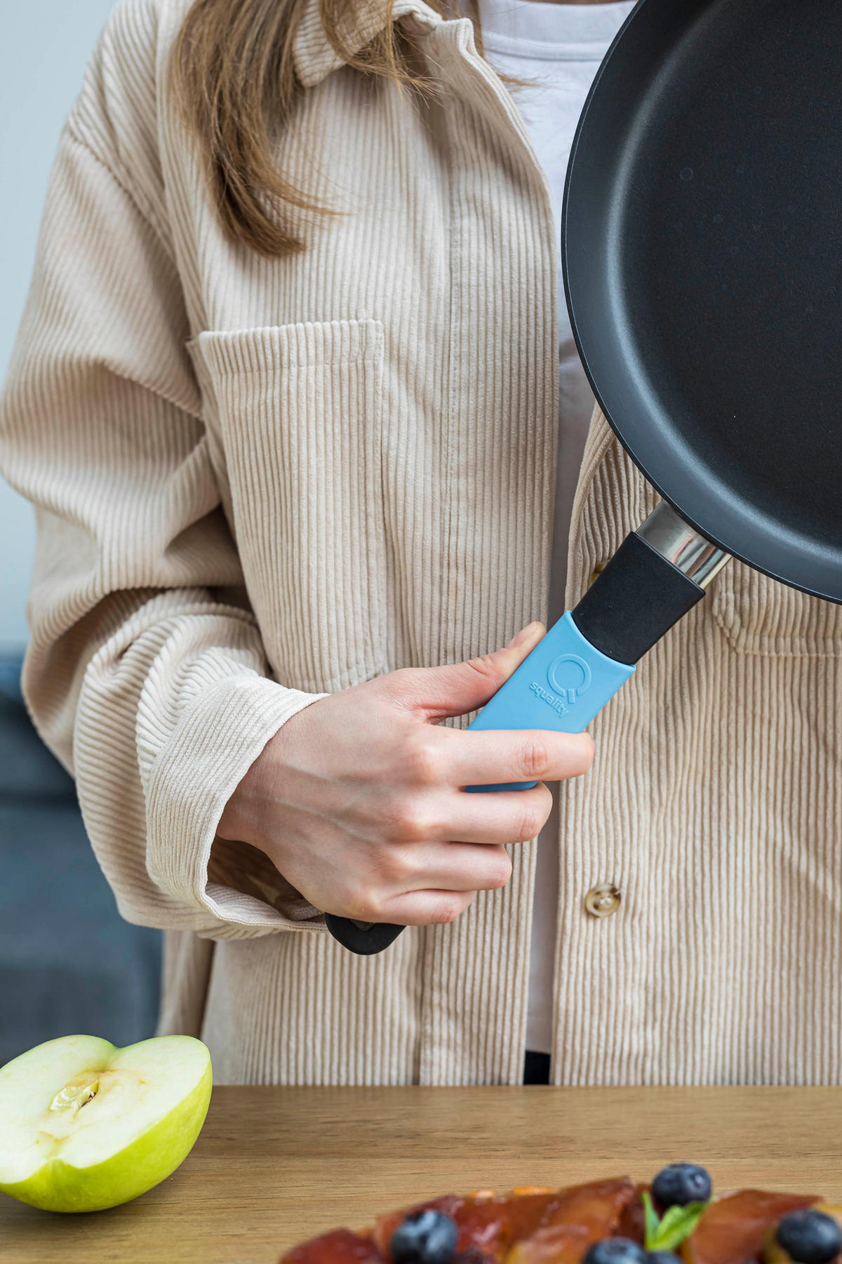 BRATPFANNE INDUKTION ⌀24cm - BLAU - Blau, Kunststoff/Metall (24cm) - Gastrolux