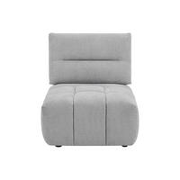 SESSEL mit gerader Rückenlehne - 1 Person - Stoff - Hellgrau - - Hellgrau, Textil (86/93/123cm) - Vente-Unique