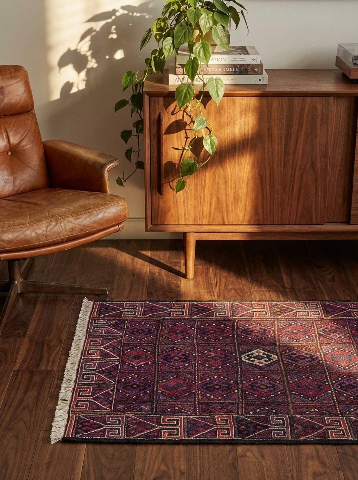 TEPPICH Sumak Shahsavan Mehrfarbig 93/72 cm Schurwolle - Multicolor, Textil (72/93cm) - Looma