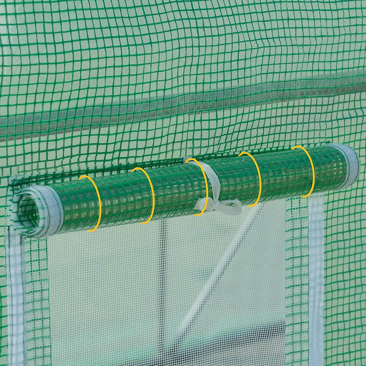 GEWÄCHSHAUS Winterfest, 300x200x200 cm, Grün - Grün, Textil/Metall (200/200/300cm) - Woltu