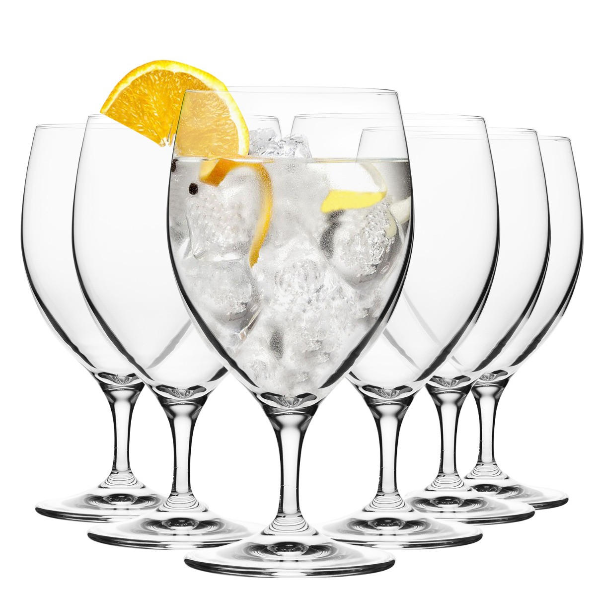 WASSERGLÄSER Harmony, 6er-Set, 340 ml - Transparent, Glas (0.34L) - Krosno Glass