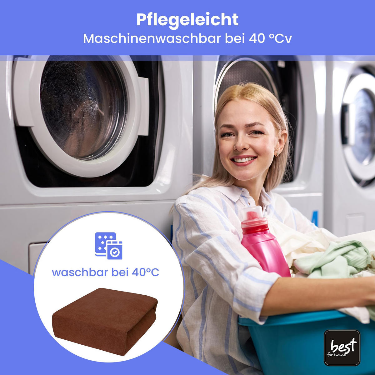 SPANNBETTLAKEN 160/200 cm, Frottee Elastisch 100 % Baumwolle Schokoladenbraun - Dunkelbraun, Textil (160/200cm) - Best For Home