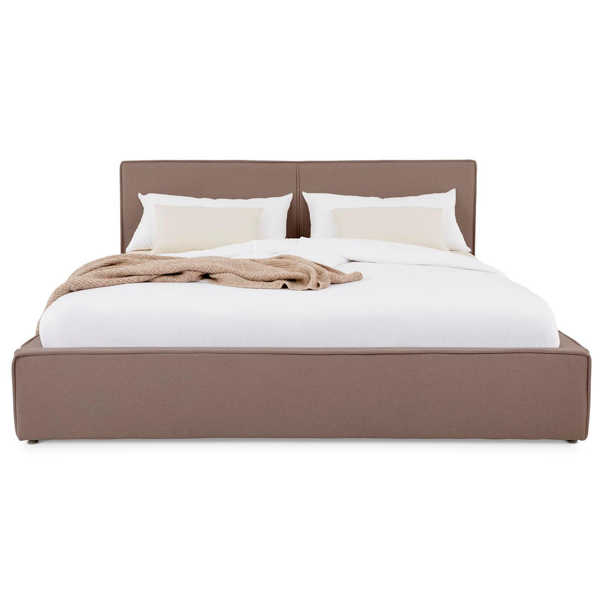 POLSTERBETT CALM 180x200 cm beige - Beige, Textil (180/200cm) - IDIMEX