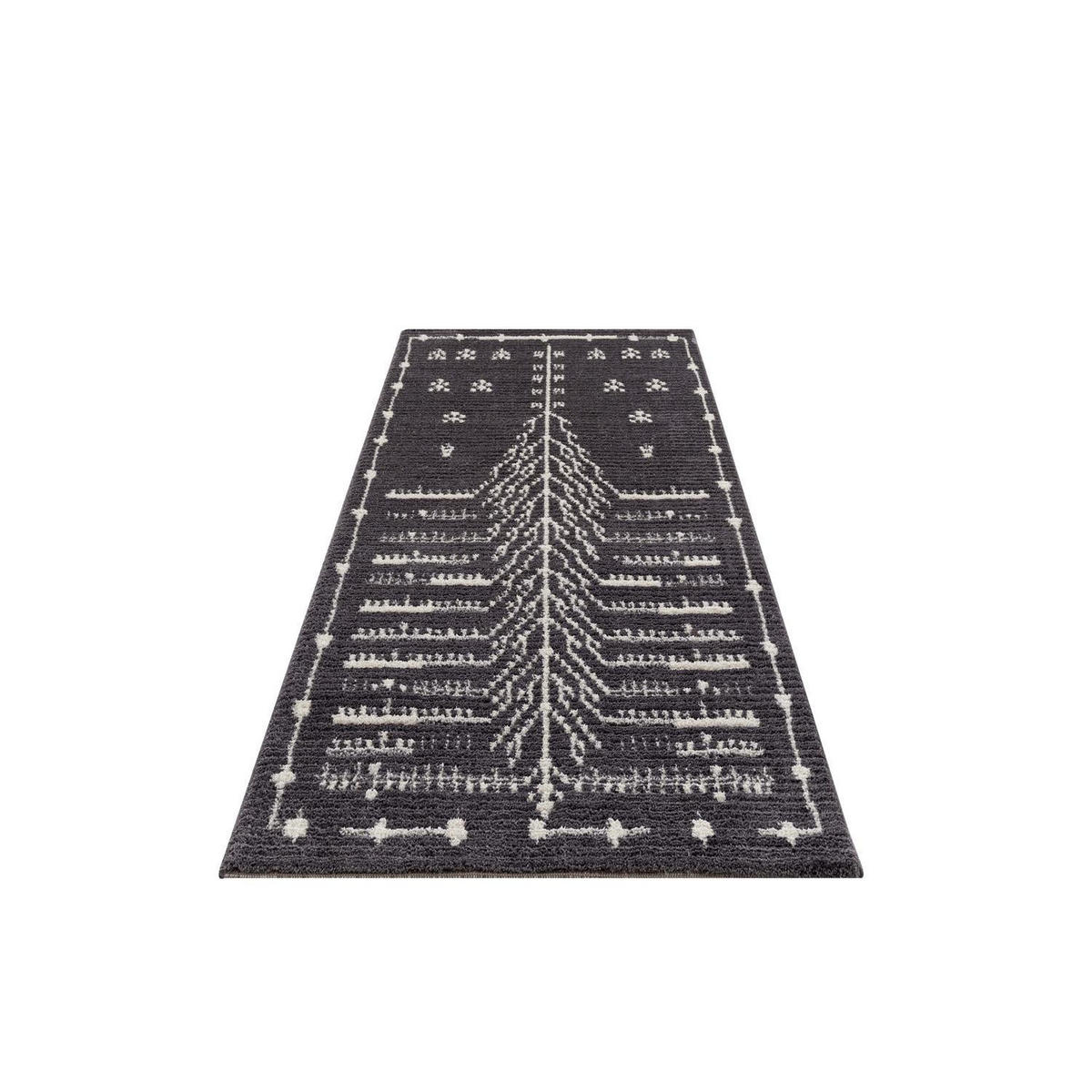 KURZFLOR-TEPPICH April 2308 Grau 80x300 cm - Grau, Textil (80/300cm) - carpet city