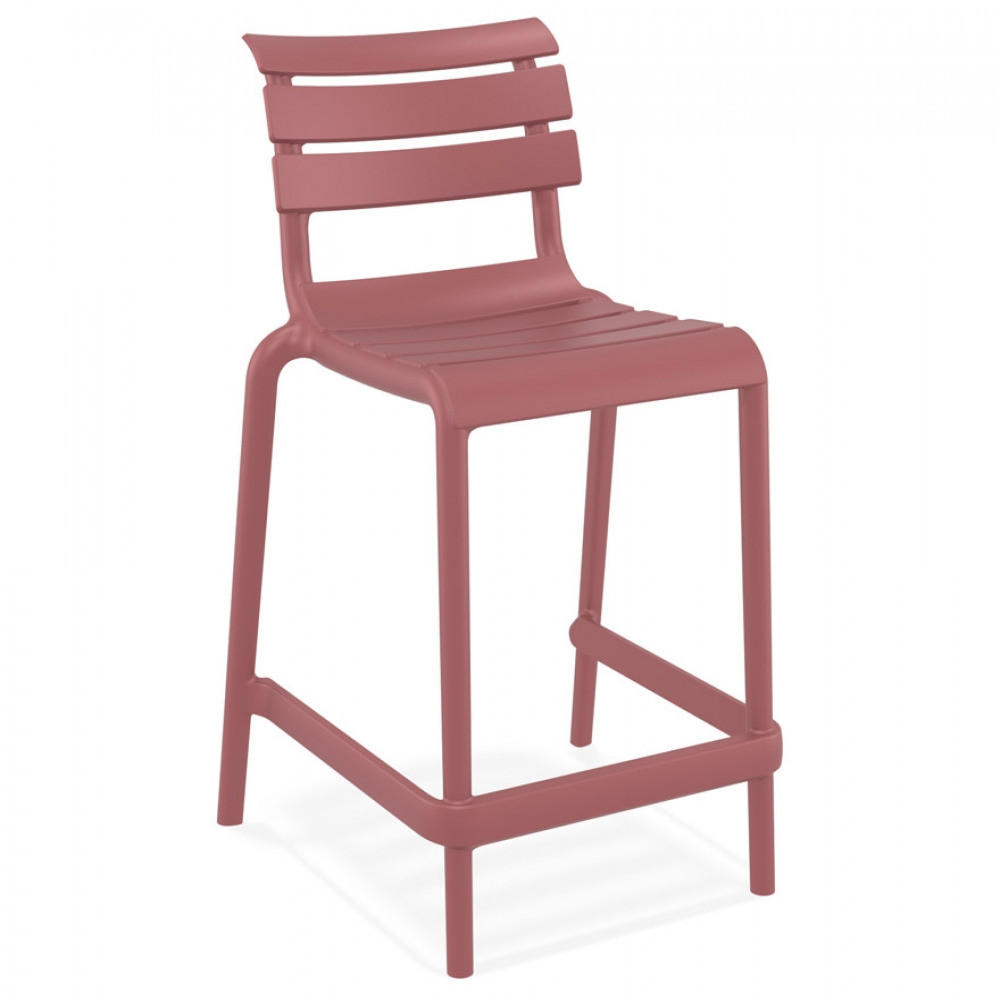 BARHOCKER Rot 52x95x55cm - Rot, Kunststoff (52/95/55cm) - AlterEgo