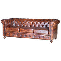 SOFA aus Kuhleder - Braun, Fell (200/76/85cm) - Giner y Colomer