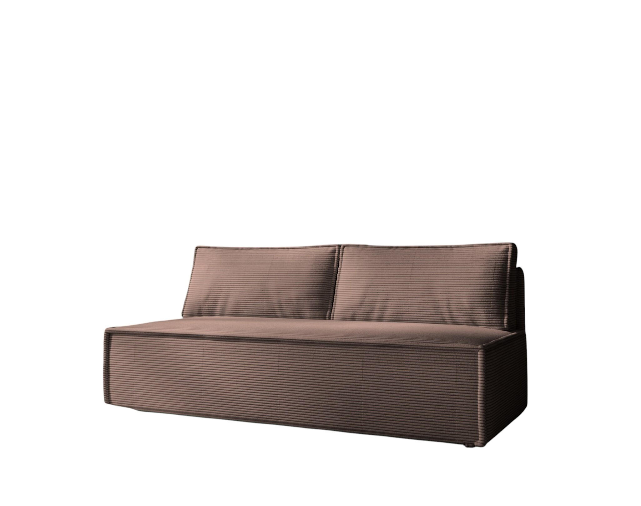 SCHLAFSOFA Amanda In Zoom - Braun, Holzwerkstoff/Textil (200/89/100cm) - Fun Möbel