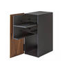 SPIELEKONSOLEN-SCHRANK Tower schwarz 24/60/36 cm - Schwarz, Metall (24/60/36cm) - Yamazaki