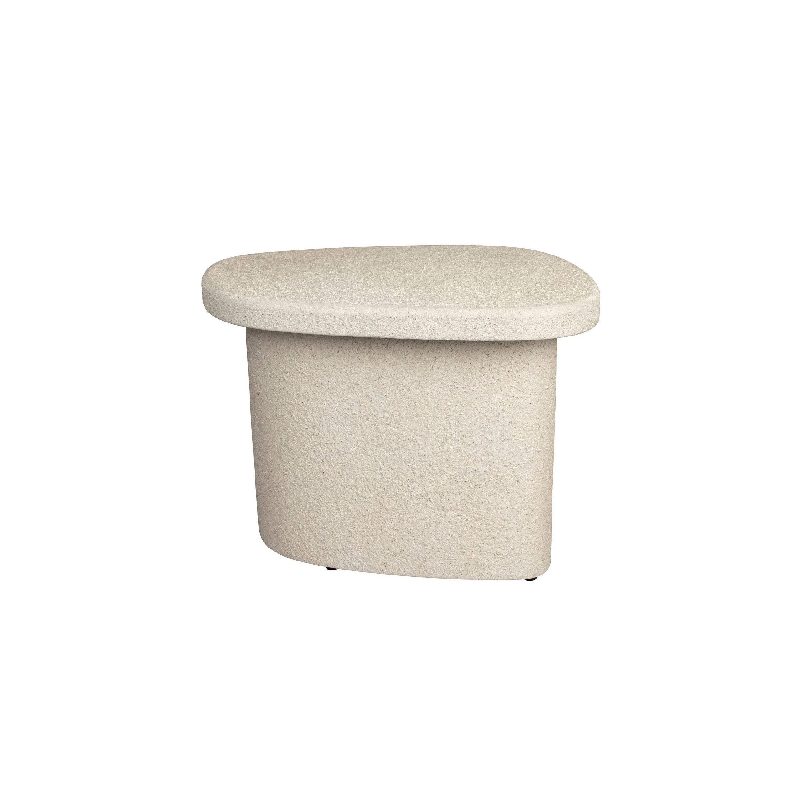 BEISTELLTISCH Veda Hoch Recycelt Beige - Beige, Stein (56/45/41cm) - Dutchbone