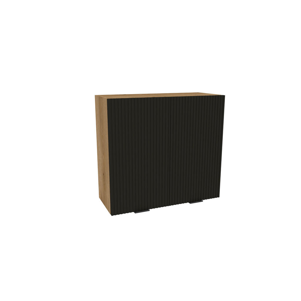 Thumbnail - Winkelküche, Schwarz, Eiche, Holzwerkstoff, Nachbildung, L-Form,Formgebogen, 420x212x53 cm, Küchen, Eckküchen, Eckküchen...